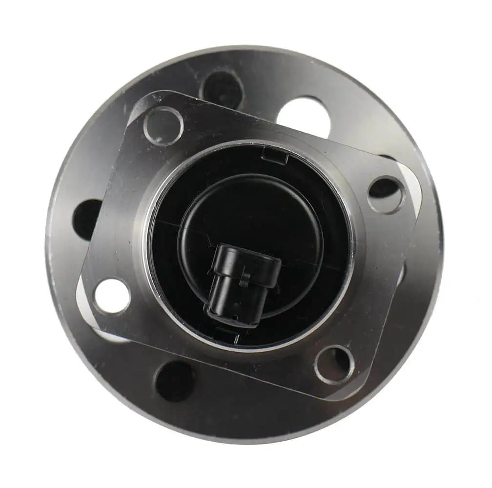 Top view of Rear Wheel Hub and Bearing Assembly with ABS for Buick LeSabre Lucerne Park Avenue Riviera, Cadillac DeVille DTS.
