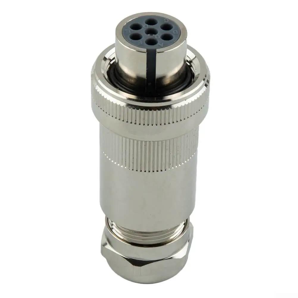 7-Pin Proportional Valve Single Connector, Metal Housing IP67 Sealed, RoHS Certified, DIN EN175 201-804 Pin Layout