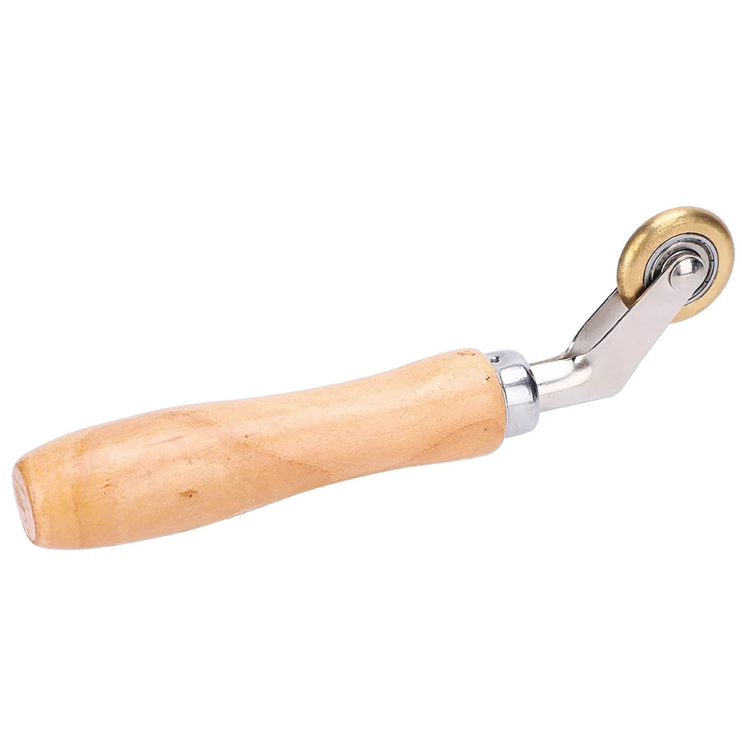 Steel Seam Roller For TPO Roofing And Single Ply Membranes, Heavy Duty Metal Wheel Tool For Flashing And Seaming with wooden handle
