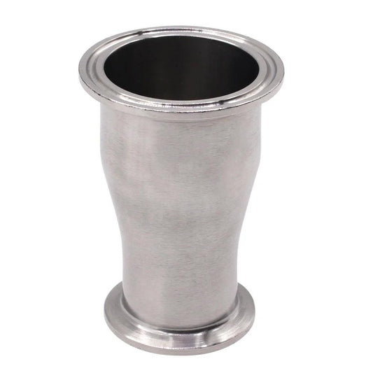 Concentric Sanitary Reducer Fitting 2 Inch Tube OD To One And A Half Inch Tube OD SUS304 Stainless Steel Tri Clamp Ferrule Style