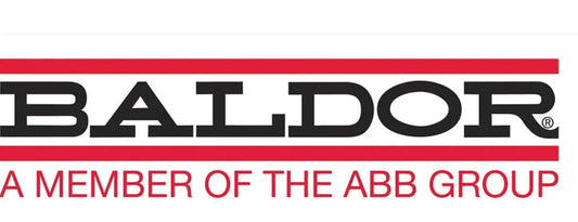 Baldor logo, a member of the ABB Group