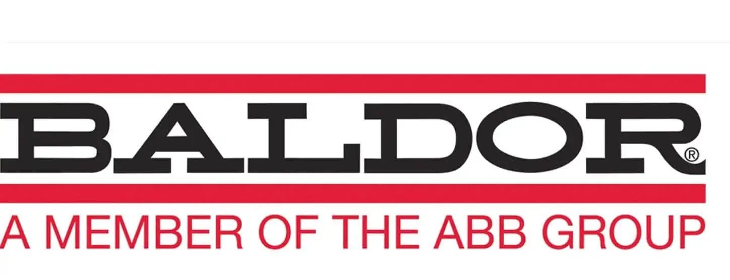 Baldor logo, a member of the ABB Group