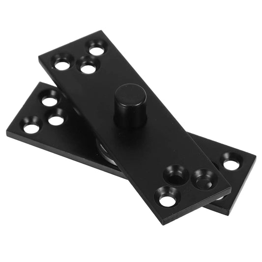 Heavy Duty 360 Degree Hidden Door Hinge In Matte Black Stainless Steel With Concealed Pivot For Cabinets And Secret Bookcase Doors
