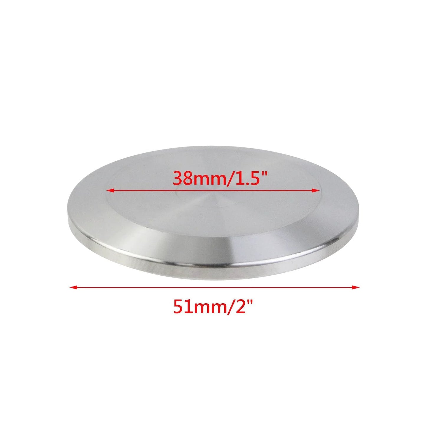 10 Piece Stainless Steel Sanitary End Caps For Tri Clamp Ferrule Flange Fits 1.5 Inch Tube OD 38mm Tubing 51mm Ferrule OD