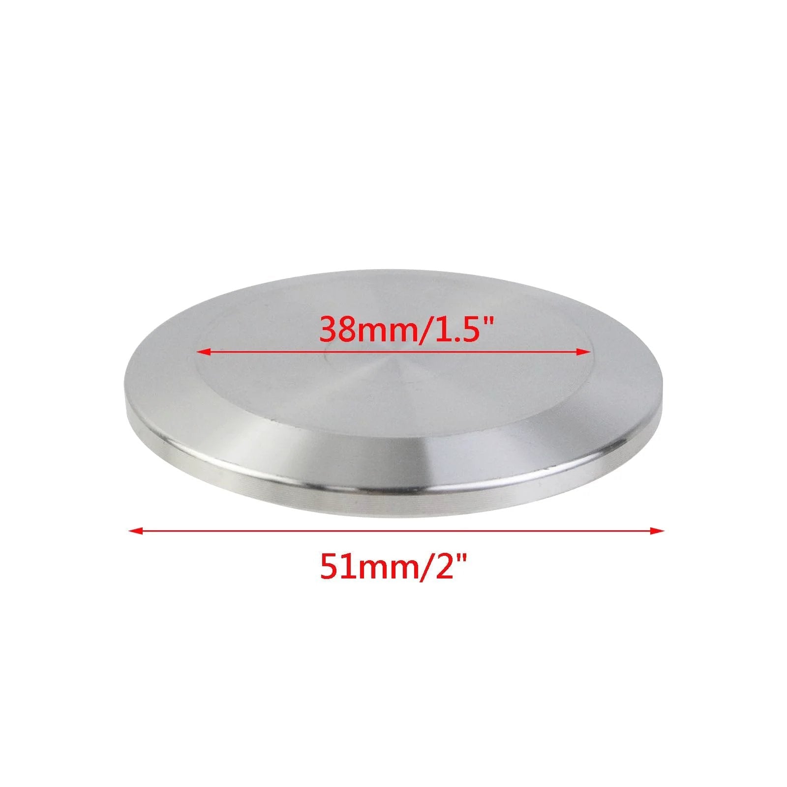 10 Piece Stainless Steel Sanitary End Caps For Tri Clamp Ferrule Flange Fits 1.5 Inch Tube OD 38mm Tubing 51mm Ferrule OD