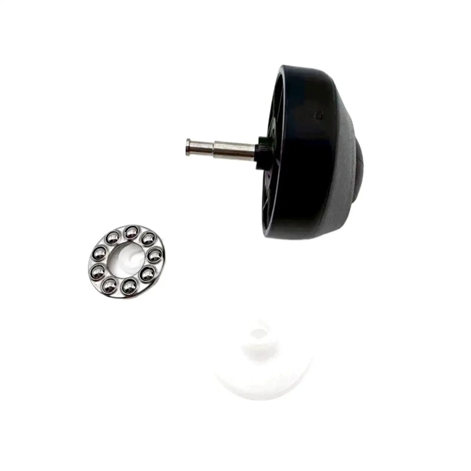 Grey Front Caster Wheel Replacement For ECOVACS T10 T20 X1 Omni T10 Plus And X1 Turbo Robot Vacuum Cleaners with parts shown