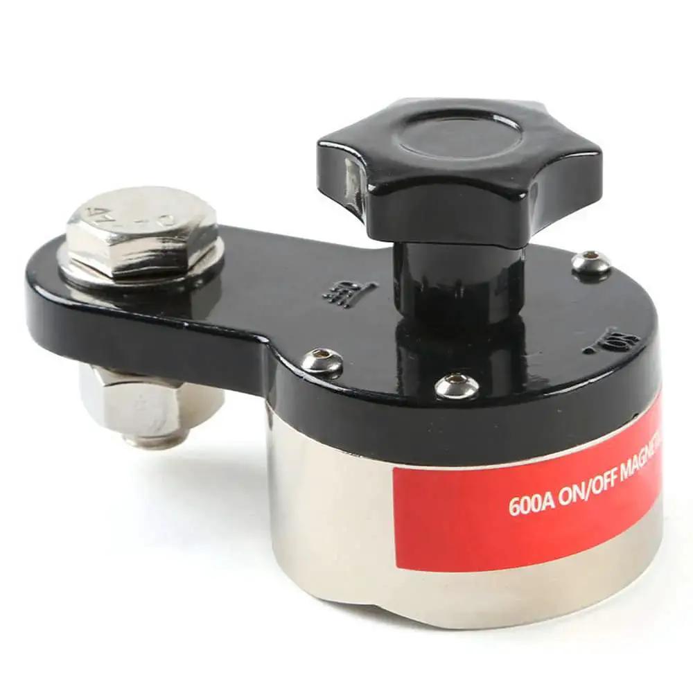 600A Magnetic Welding Ground Clamp Switchable Magnet Welding Holder Grounding Magnetic Connector, side view