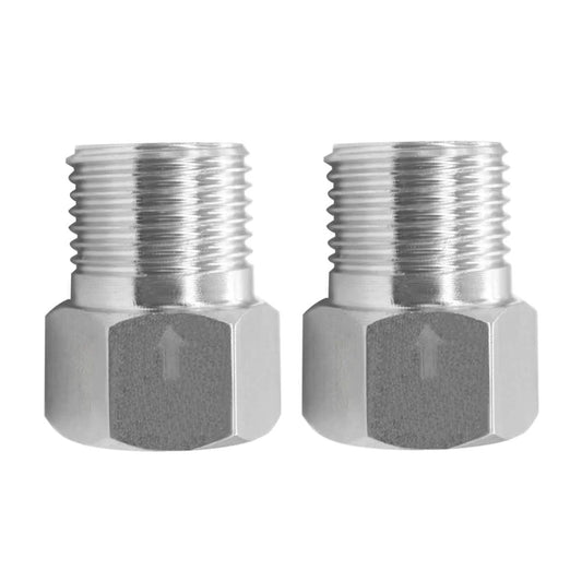 Stainless Steel 1/2 Inch Female to 1/2 Inch Male Check Valve One Way Non Return Water Backflow Preventer, Heavy Duty Set of 2