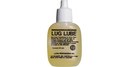 Lug Lube bottle for drums, congas, bongos, djembes, keeps lugs moving smoothly and quietly, easy glide lubricant LP238.