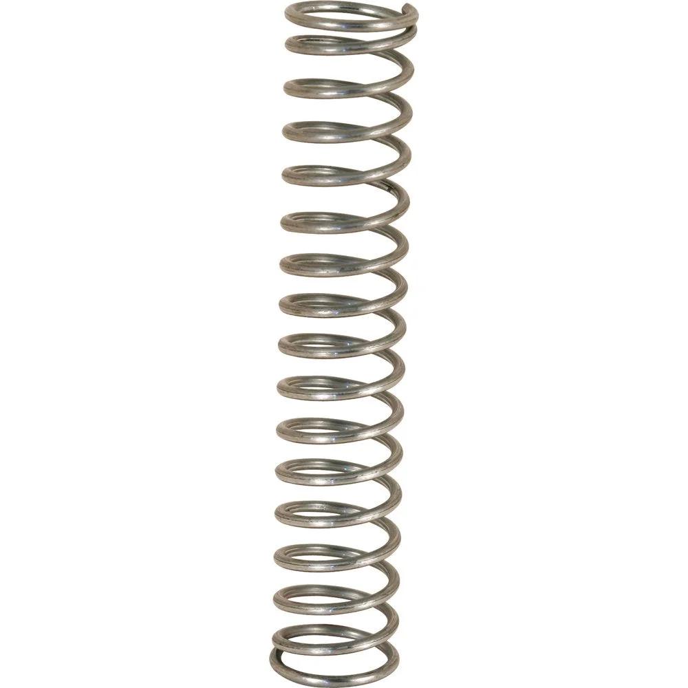 Heavy Duty Compression Spring 0.051 Inch Wire 9/16 Inch Outside Diameter 3 Inch Length Spring Steel Construction Nickel Plated Finish 2 Pack