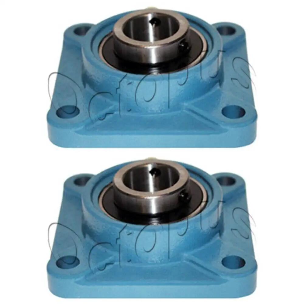 Self Aligning Four Bolt Flange Pillow Block Bearing One Quarter Inch With Cast Iron Housing And Chromium Steel Bearing