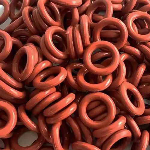 Red Silicone O Ring Set Of 30 Pieces With Outer Diameter 18.6mm Inner Diameter 15mm And Width 1.8mm For Automotive And Mechanical Use