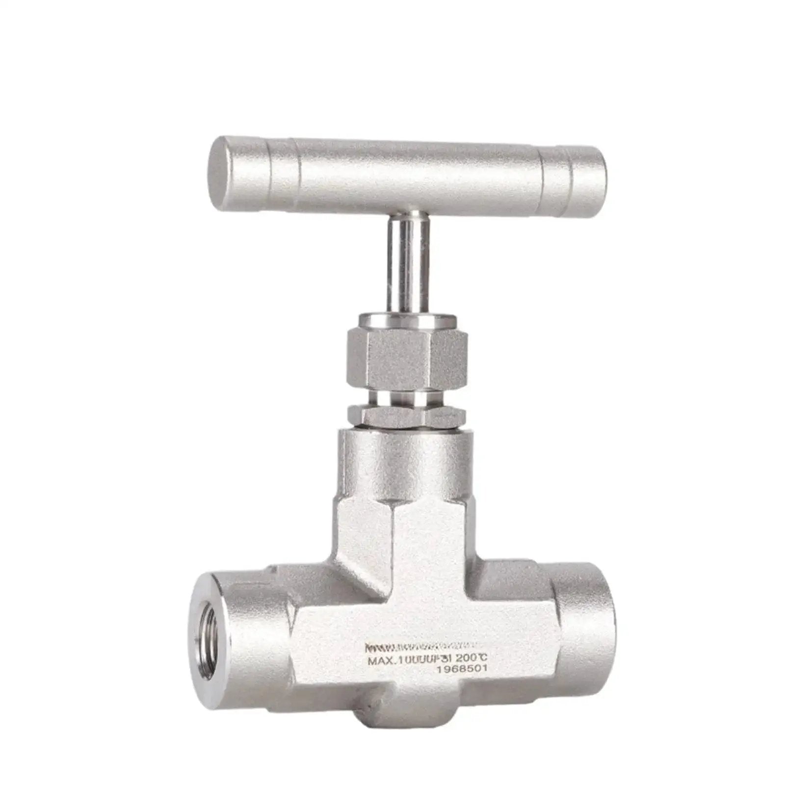 Stainless Steel Ultra High Pressure Needle Valve 316 Forged, Boss Grade Needle Globe Valve For Panel Mount, 10000 Psi Capacity