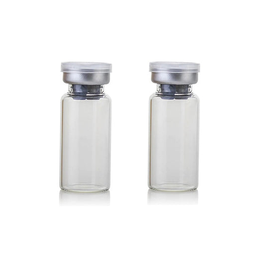 10ml Glass Lab Vial Set Transparent Borosilicate With Self Healing Injection Port Leakproof Sealed Vials And Flip Off Aluminum Cap Empty Sterile Vials For Sample Storage And Lab Use