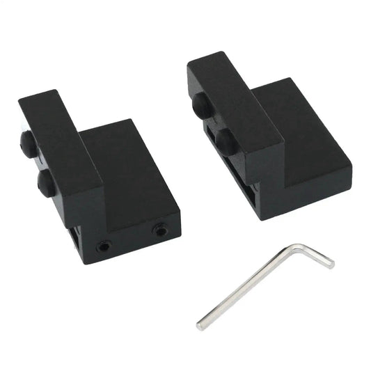 2 Pieces Barn Door Limiter Stop With Wrench Hardware Accessories Pulley Guides Aluminum Track Limiters for sliding doors.