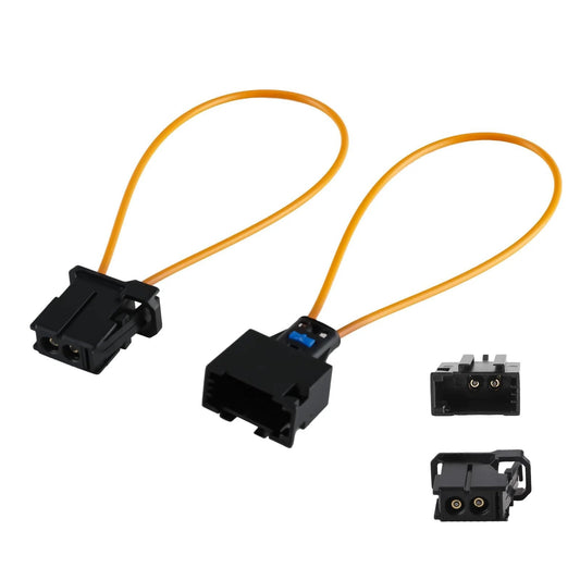 Fiber Optic MOST Loop Bypass Adapter Set 2 Piece For Benz, Audi, Mercedes, BMW, VW, Porsche With Male To Female Connectors