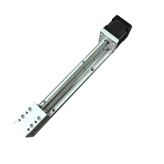 Image of Compact Linear Stage Actuator 150mm Travel CNC Slide Guide with Stainless Steel Construction Motorized Nema 14 Stepper.