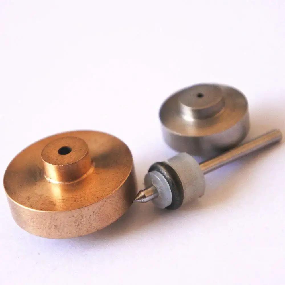 OmniJet III Repair Kit 104497 For Jet Edge Waterjet Machines, showing brass and steel on-off valve parts and seals.