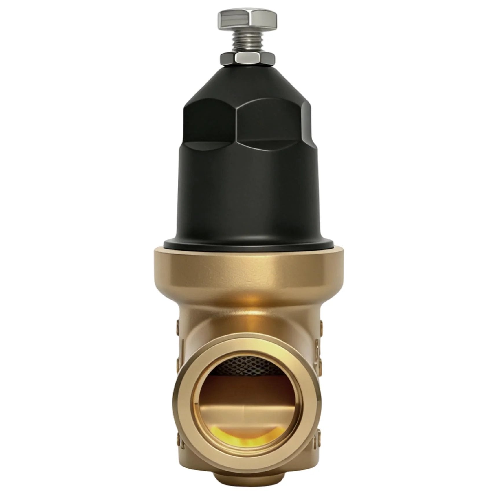 Water Pressure Reducing Valve 1 Inch NR3XLDU With Double Union FNPT Connection For Home And Commercial Use Durable Bronze Body
