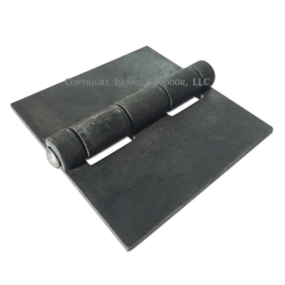 Two Pack 3 Inch By 3 Inch Weld On Steel Butt Hinges 3x3 for Jeep Tailgate Fence Smoker BBQ Black Steel Hinge
