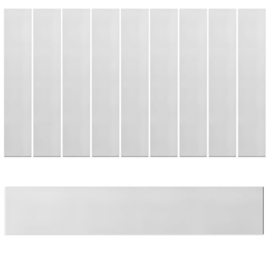 10Pcs Pro Grade Stainless Steel Strip Assortment Kit For Kitchen Trim Gap Filling And DIY Shims 1 Inch Wide 6.1 Inch Long 0.002 Inch Thick 304 Stainless Steel