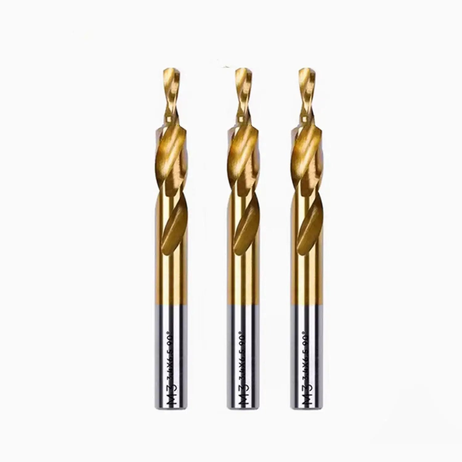 Three Two Stage Step Drill Bit Stainless Steel Pro Grade For Copper Aluminum Stainless Steel Titanium Alloy Variable Diameter Chamfering