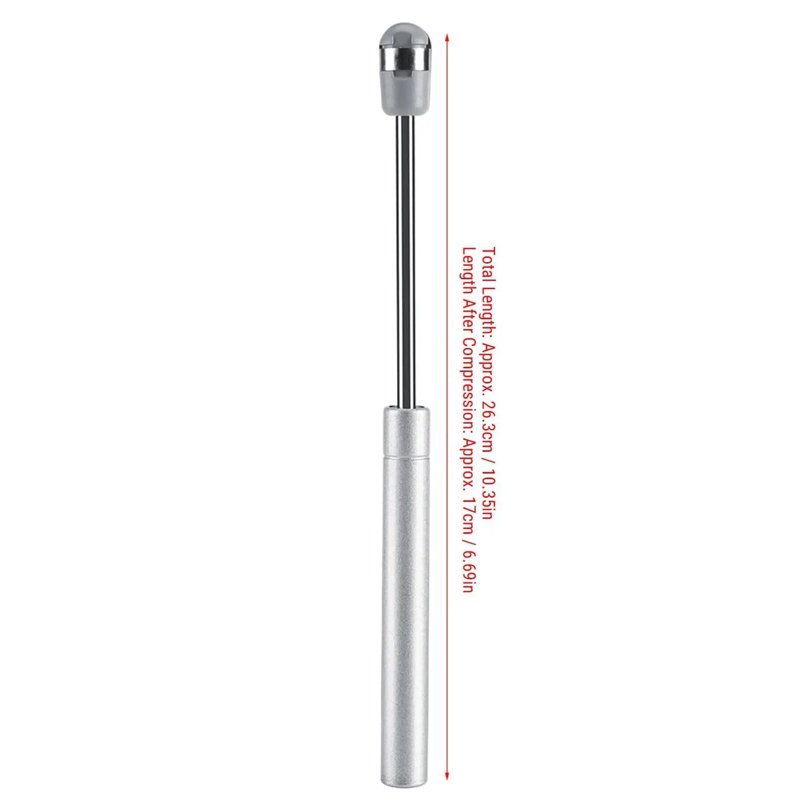 Soft Close Gas Stay Hinges for Cabinets and Storage Boxes, 2 Pack, 150N Lift Support With Thick Zinc Alloy Connector, side view