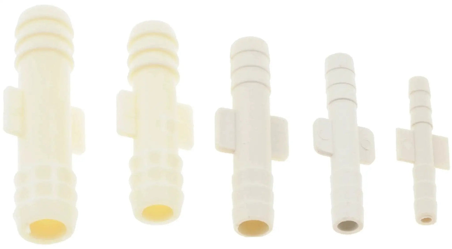 Versatile Vacuum Tubing Connector Kit With Universal Fit for cars and trucks, straight connectors in various sizes, durable plastic