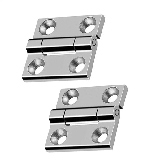Heavy Duty 304 Stainless Steel Door Hinges Two Pack Industrial Grade Adjustable Cabinet And Door Hinges For Wood Furniture