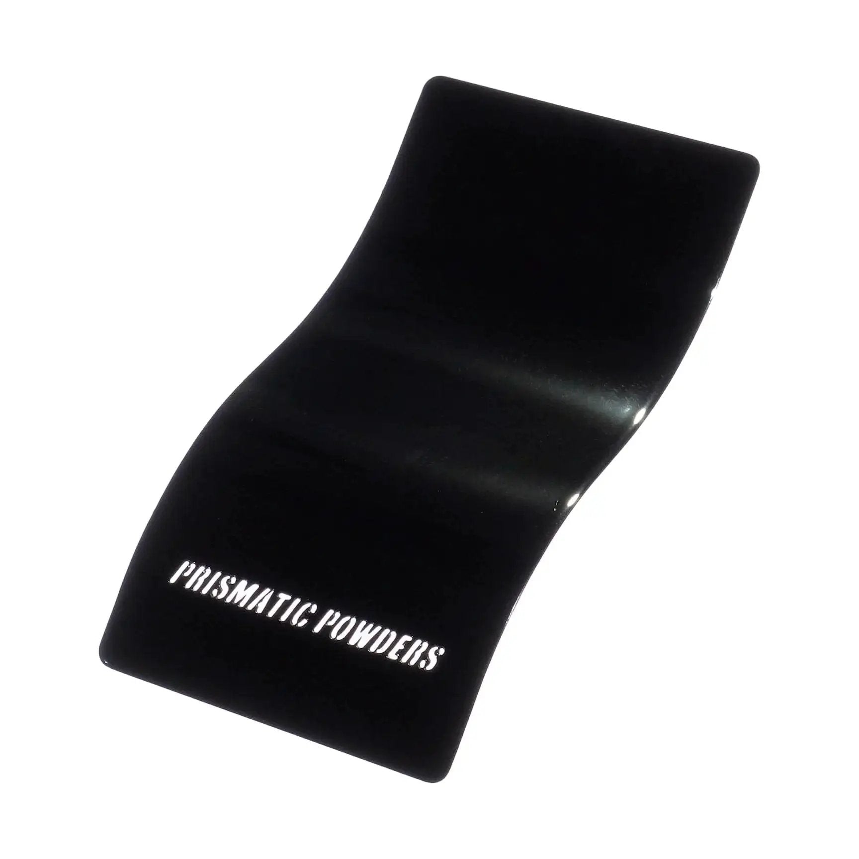 High Gloss Black Powder Coating For Automotive Wheels And Parts 1 Lb USA Made sample on test card