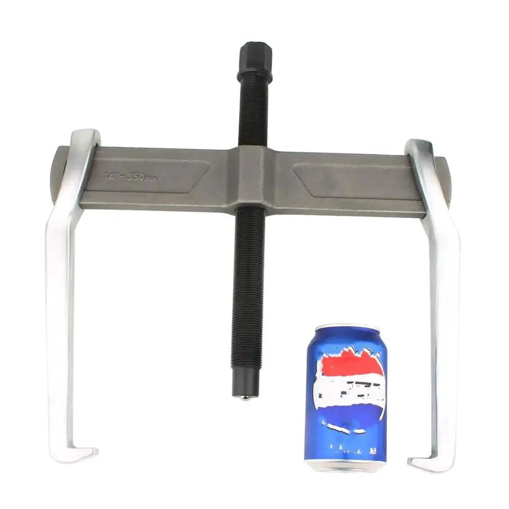 14 Inch Two Jaw Gear Puller For External And Internal Bearing Removal with soda can for scale, Heavy Duty Chrome Vanadium Steel Construction