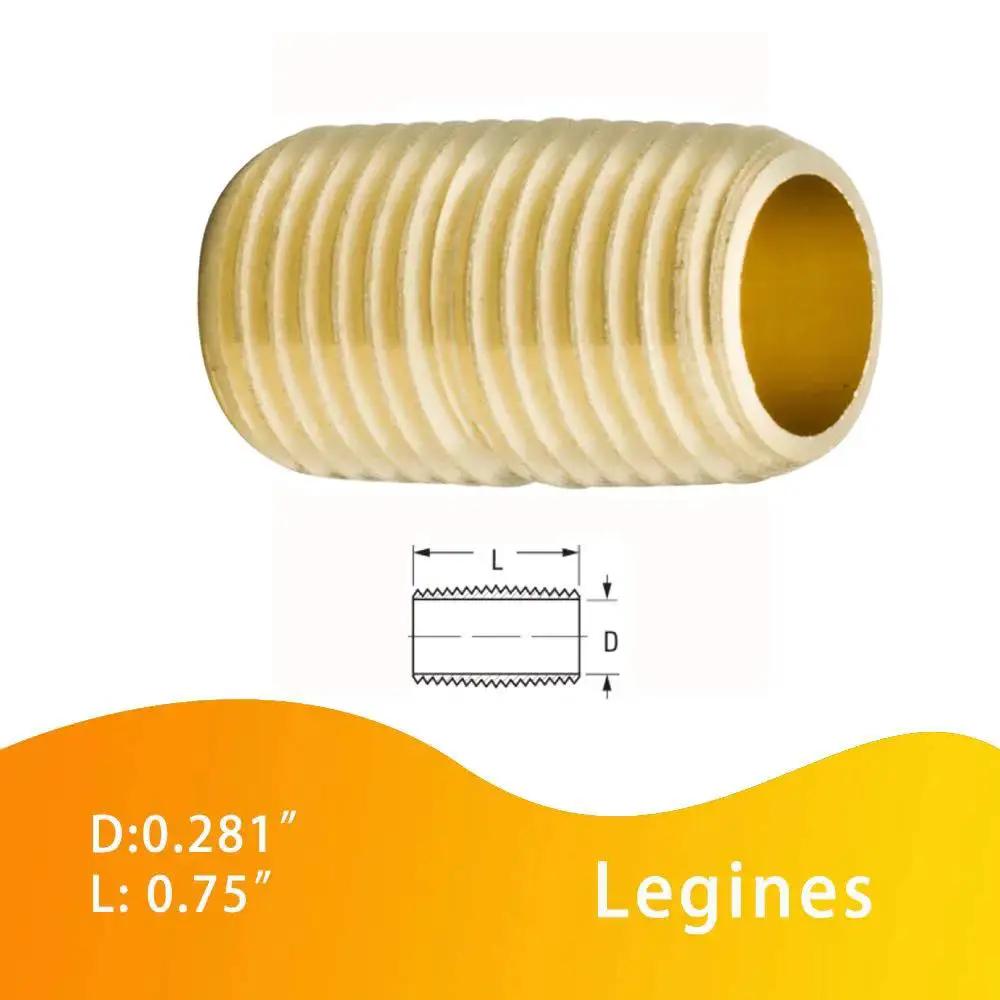 Close Nipple Brass Pipe Fitting For One Eighth NPT Male To One Eighth NPT Male Three Quarter Inch Length One Thousand Two Hundred PSI Rating One Piece Forged CA360 CA377 Brass With Dryseal Threads SAE Standard Pack Of Five By Legines