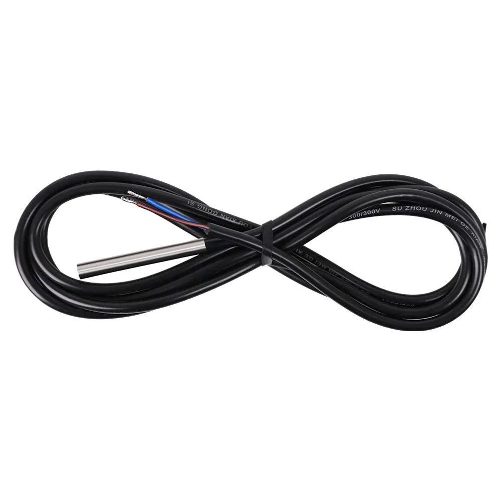 Coiled Go To Battery Temperature Sensor For Solar Charge Controllers With Outdoor Ready 118 Inch Cable Compatible With Adventurer Wanderer Rover