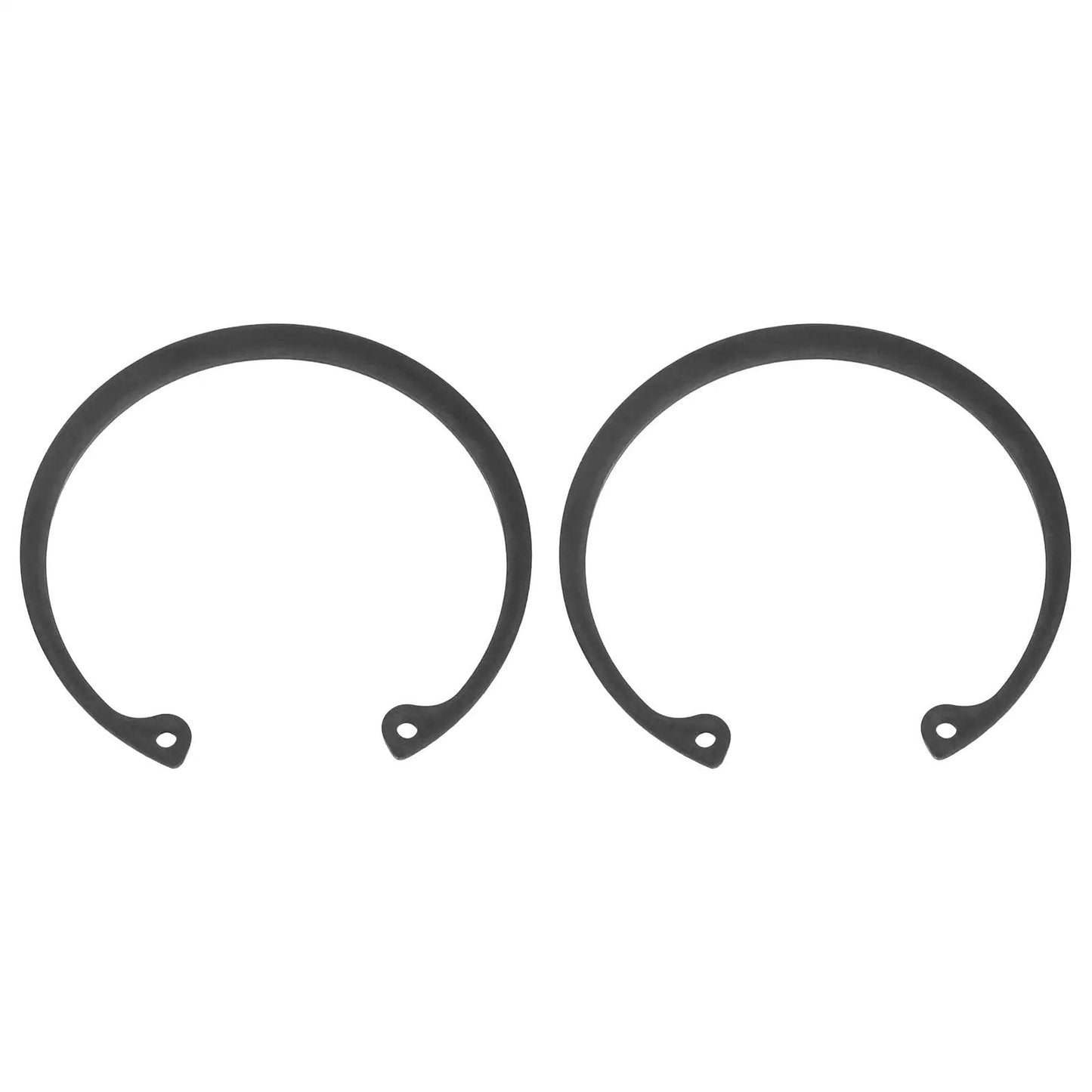 Internal Retaining Ring Circlip Set Two Pack For Grooved Shafts And Studs, 3.11 Inch OD, 2.8 Inch ID, 0.08 Inch Thick, 65Mn with Black Oxide