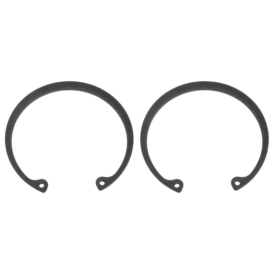 Internal Retaining Ring Circlip Set Two Pack For Grooved Shafts And Studs, 3.11 Inch OD, 2.8 Inch ID, 0.08 Inch Thick, 65Mn with Black Oxide