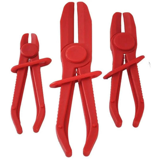 3 Piece Hose Pinch Off Pliers Set Durable Nylon Non Conductive Clamp Pliers With Adjustable Jaw Opening for automotive hoses