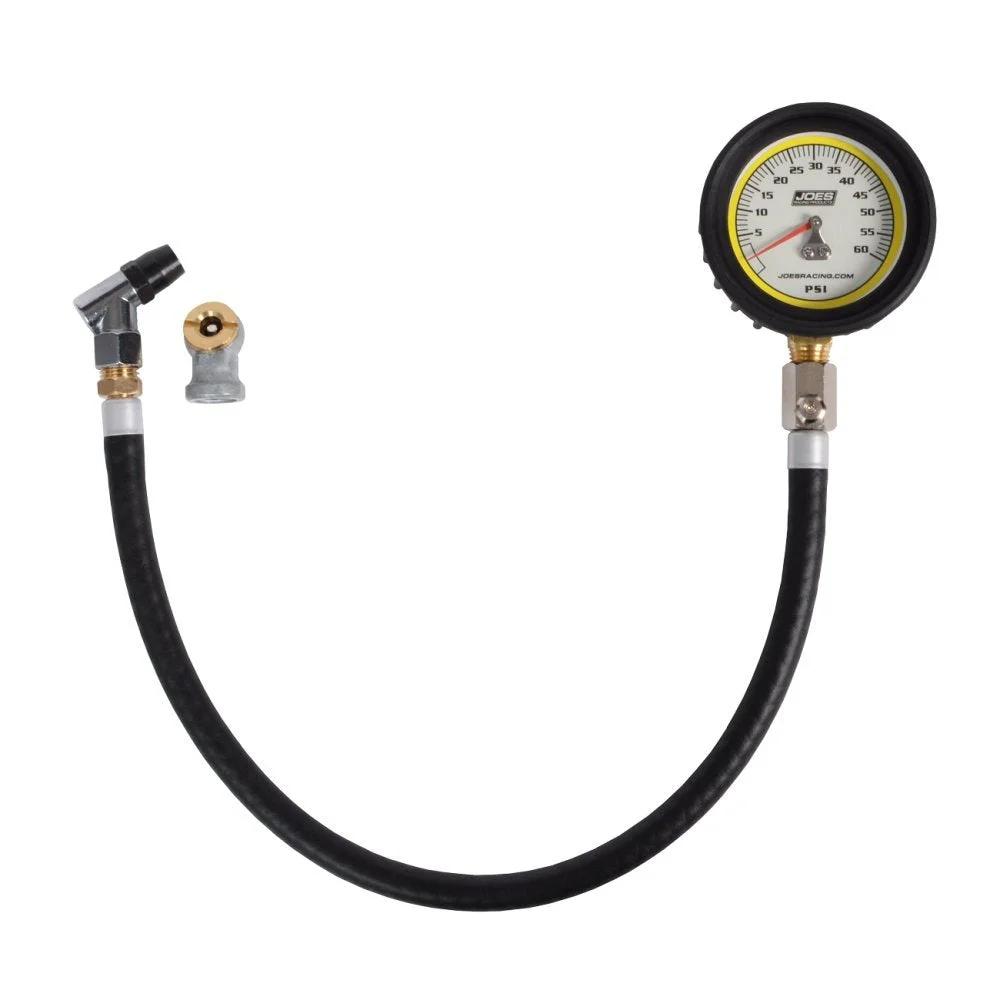 Pro Tire Gauge Glow In The Dark Analog Tire Pressure Gauge 0 To 60 PSI With Two And A Half Inch White Dial Durable Steel Housing