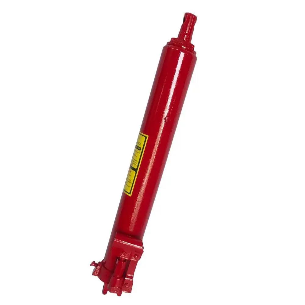 8 Ton Hydraulic Long Ram Jack With Clevis Base For Engine Hoists And Cranes, red Q235 steel cylinder