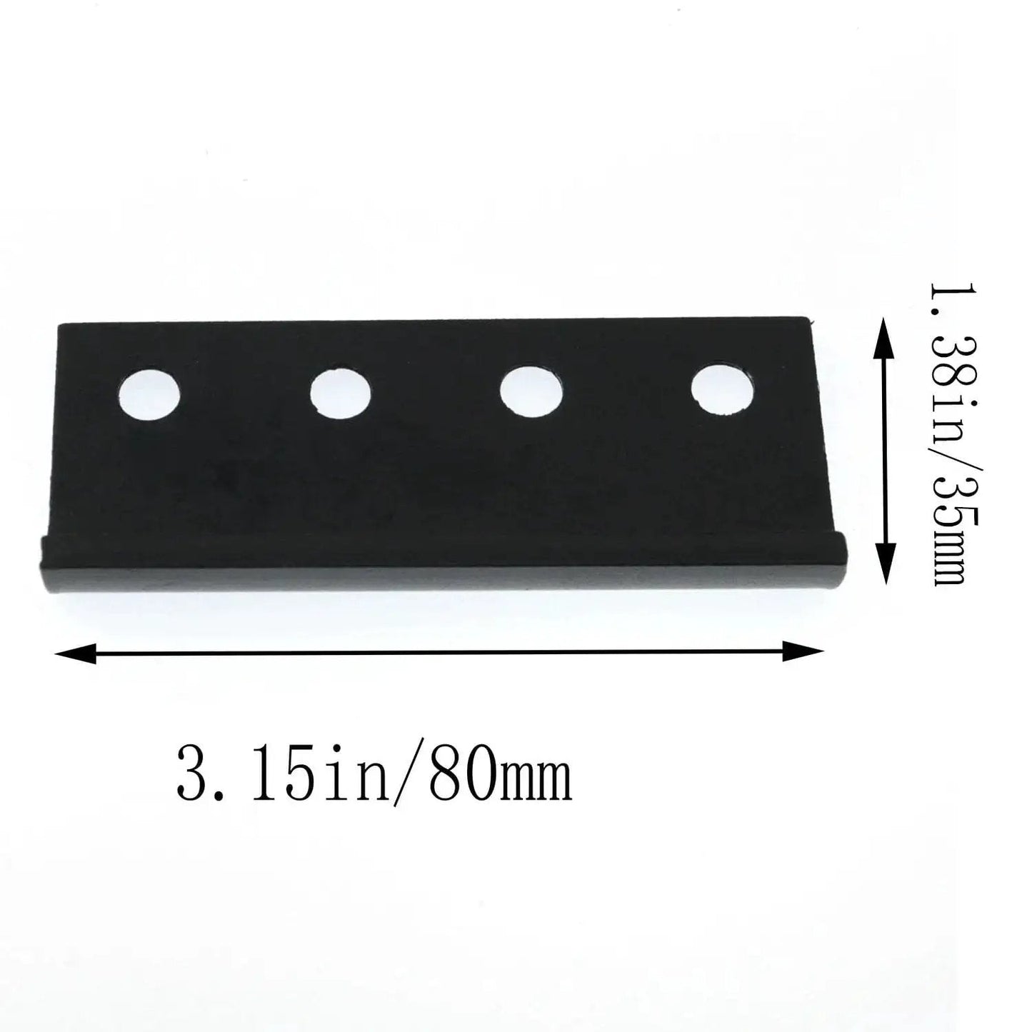 Durable Carbon Steel L Shaped Rail Connector For Sliding Barn Door Tracks L Rail Adapter Reliable Home Improvement Hardware