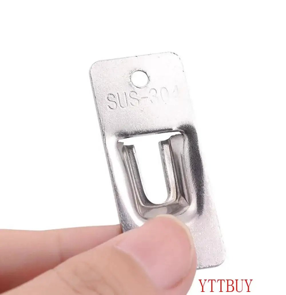 Close-up of 90 Degree Right Angle Gate Latch in stainless steel with welded seal, corrosion resistant finish, held in hand.