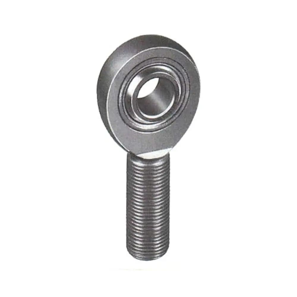 XM Series Heavy Duty 5/8 In Bore Right Hand Male Rod End with 3/4-16 RH Thread, Steel Zinc Oxide Finish, front view