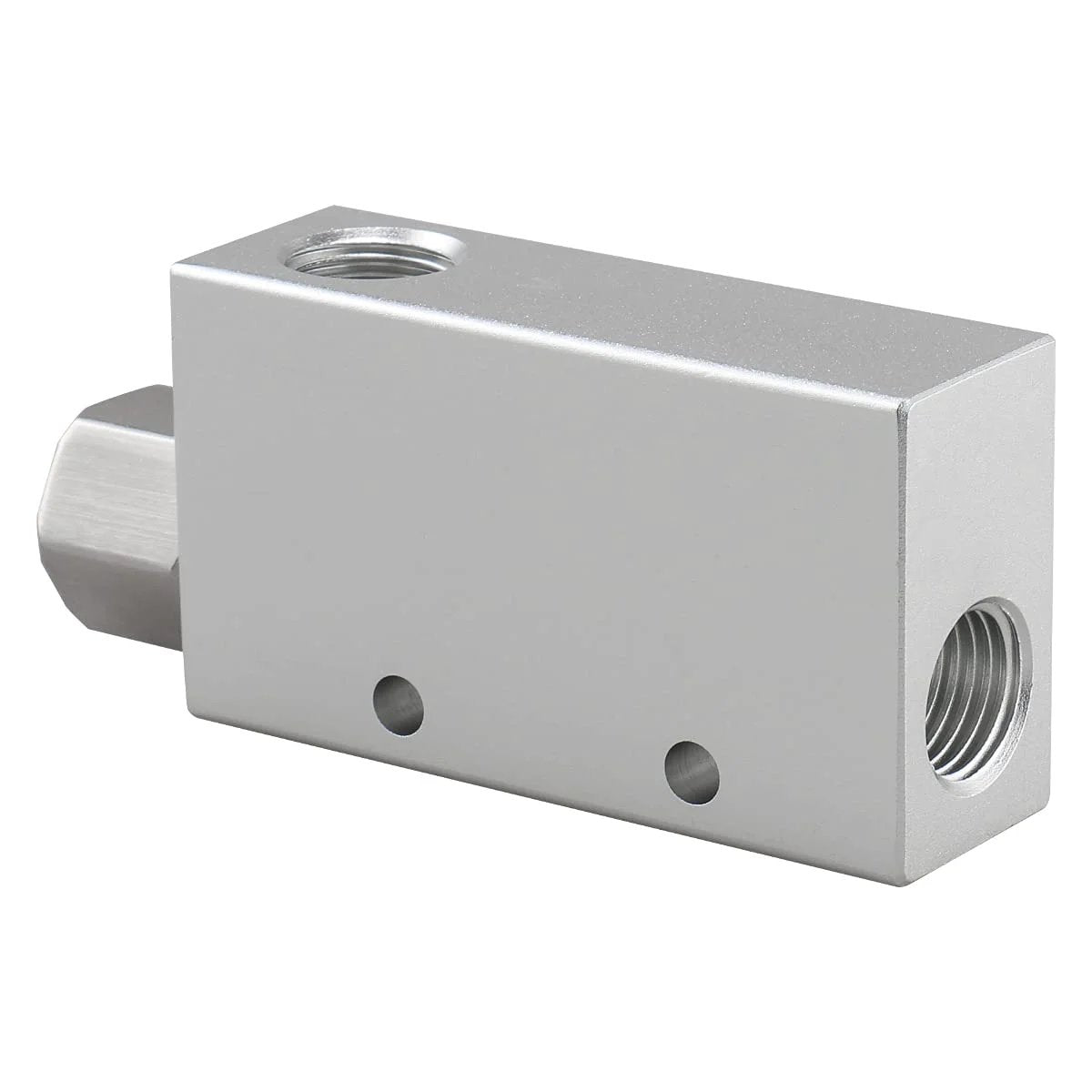 Vacuum Ejector Pneumatic Fitting CV 15HS One Quarter Inch PT Female Thread For Air Systems Silver Durable Industrial Grade Connector.