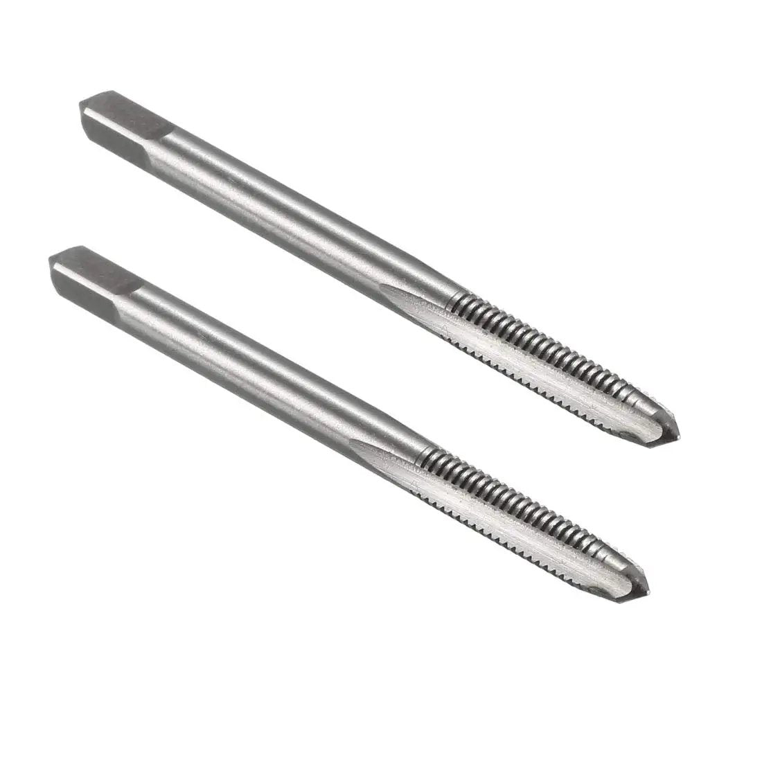 M4 X 0.7mm High Speed Steel Machine Tap 3 Flute Straight Taps for cutting and repairing threads, pack of 2, DIY metalworking tool set