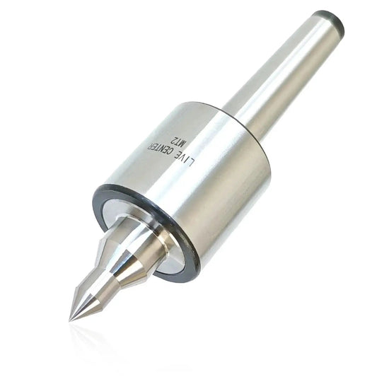 MT2 Live Center Long Nose 60 Degree with Triple Bearing Medium Duty Lathe Center 0.000197 Inch Accuracy, metal tool for lathes