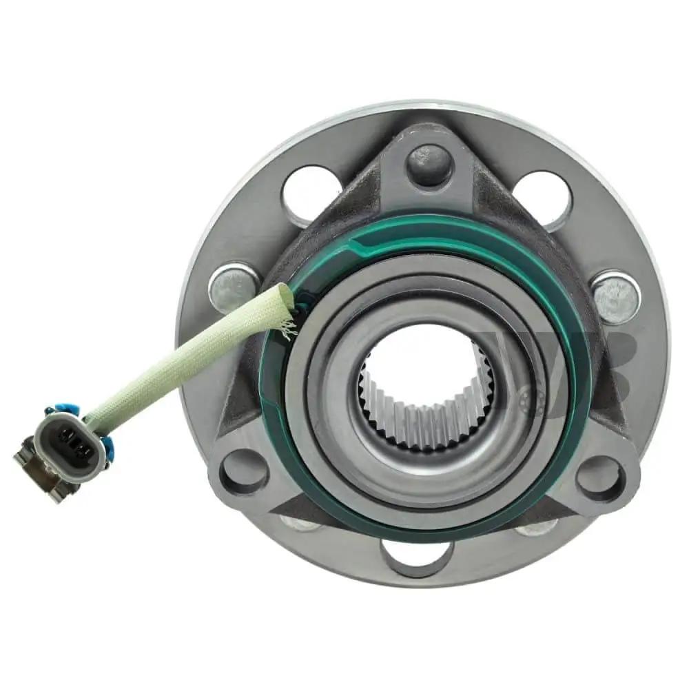 Front view of Heavy Duty Front Wheel Hub Bearing Assembly WA513087HD with ABS Sensor, sealed wheel hub unit, cross ref 513087