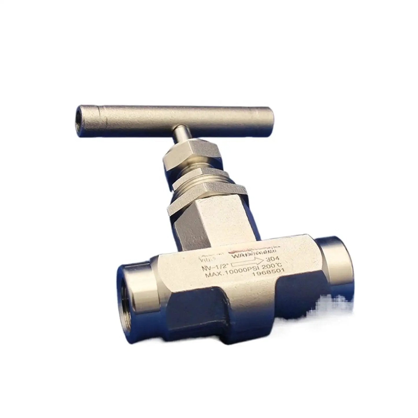 Stainless Steel Ultra High Pressure Needle Valve 316 Forged Needle Globe Valve For 10000 PSI Panel Mount 70 MPa B close-up view