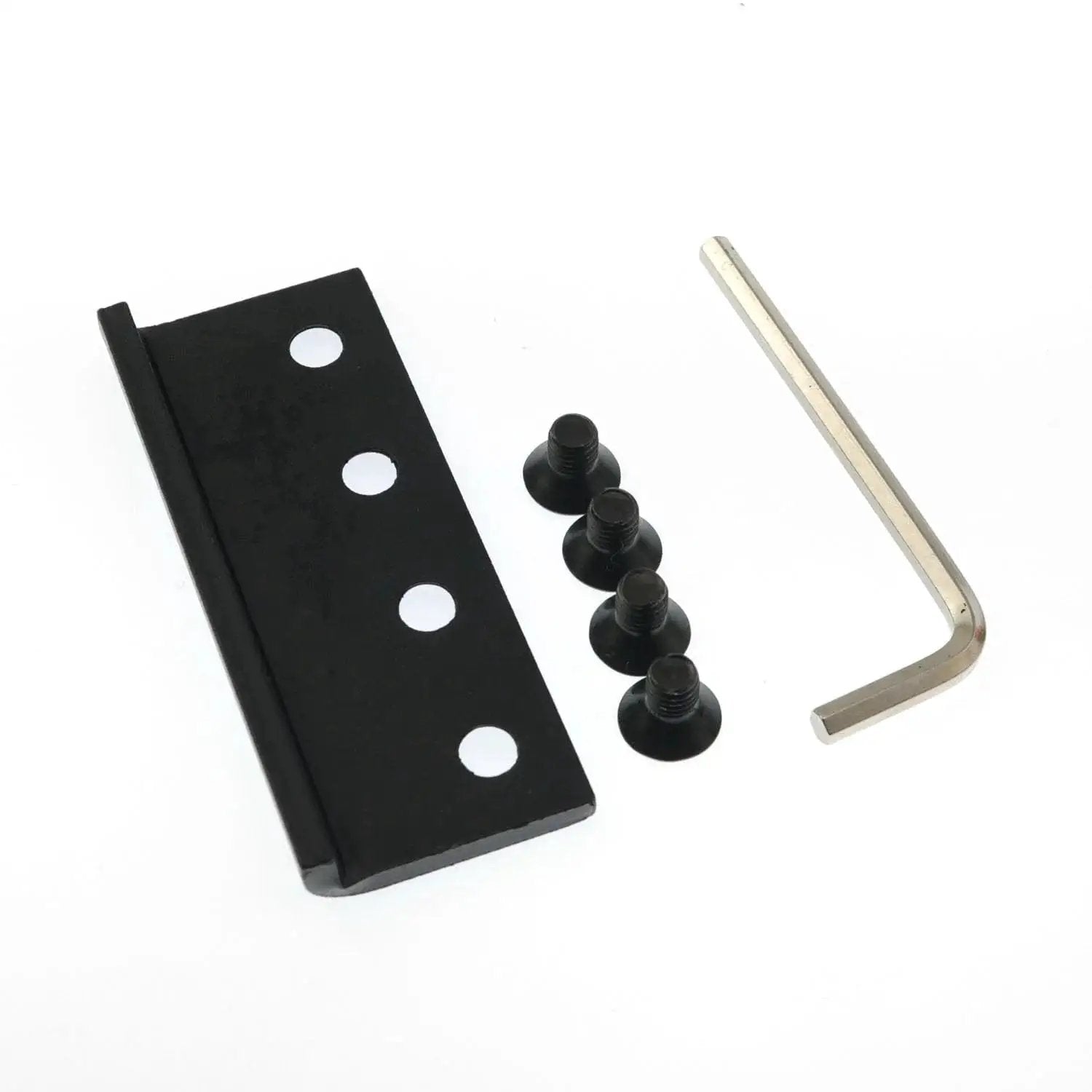 Durable Carbon Steel L Shaped Rail Connector For Sliding Barn Door Tracks L Rail Adapter Reliable Home Improvement Hardware