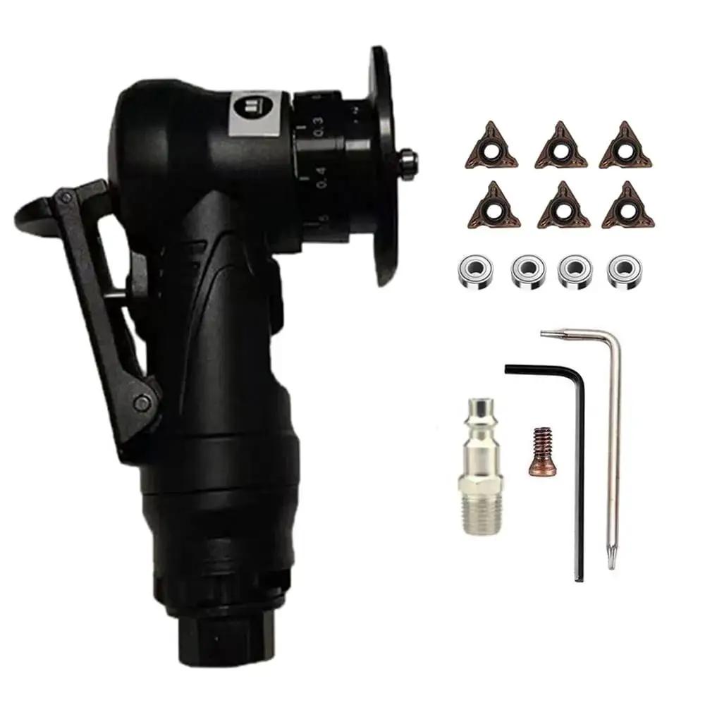Portable Pneumatic Chamfering Tool For Wood Beveling And Deburring Mini Carpenter Grinder with blades and accessories