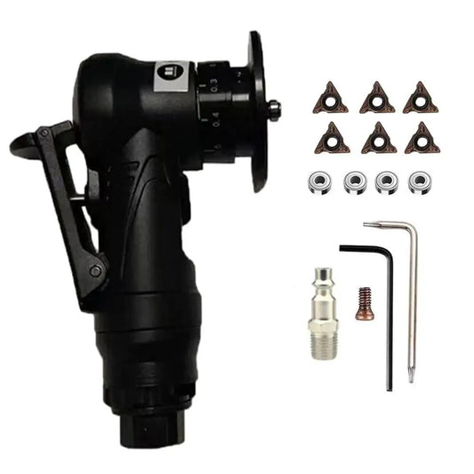 Portable Pneumatic Chamfering Tool For Wood Beveling And Deburring Mini Carpenter Grinder with blades and accessories