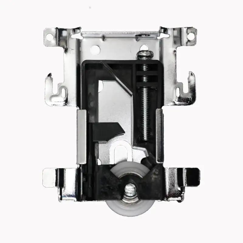4 Piece Upgrade Sliding Door Roller Wheels For Wooden Doors With Bearings, lower wheel runner assembly, heavy duty plastic housing
